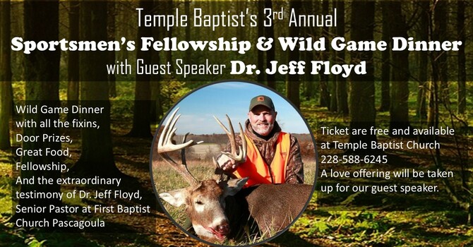 Sportsmen's Fellowship and Wild Game Dinner