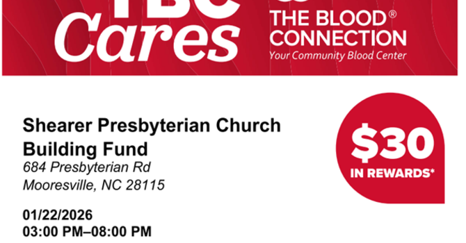Shearer Presbyterian Church Blood Drive image