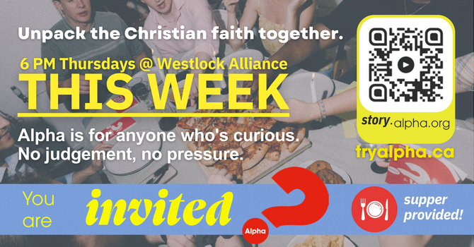 Curious About Faith?  TRY ALPHA!  |  Jan 15 Start image