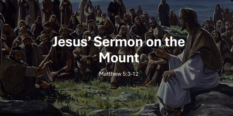 "The Sermon on the Mount.: Matthew 5:3-12"
