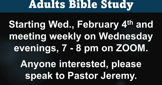 Adults Bible Study