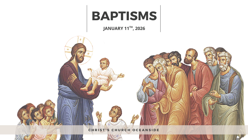 The Baptism of Our Lord Jesus Christ