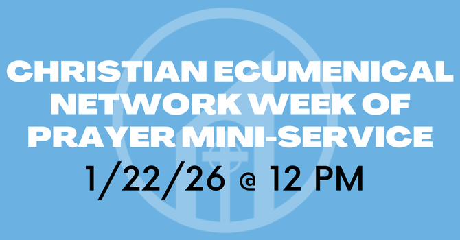 CEN Week of Christian Unity Prayer and Reception