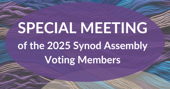 Special Meeting of the 2025 Synod Assembly