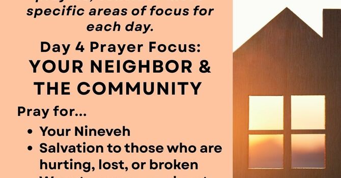 Day 4 Fasting & Prayer Encouragement image