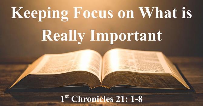 January 11th: Pastor Clint Lange - "Keeping Focus on What is Really Important"