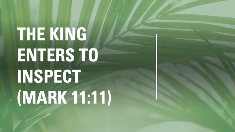 The King Enters With Purpose