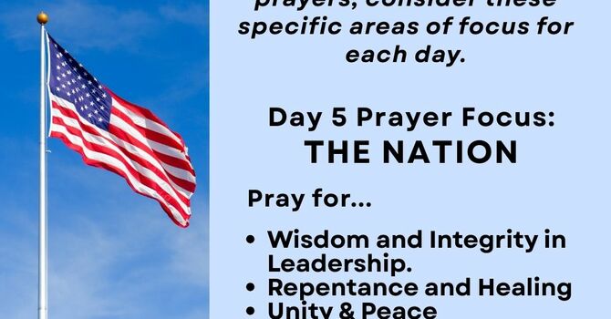 Day 5 Fasting & Prayer Encouragement image