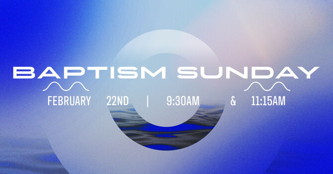 Baptism Sunday 