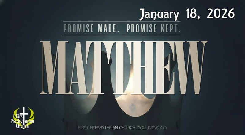 Sunday January 18 Worship Service