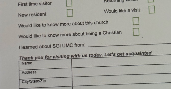 Welcome Cards for Visitors  image