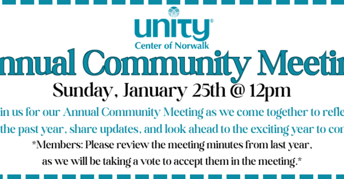 Annual Community Meeting