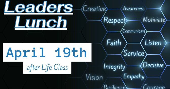 Leaders Lunch Spring Sessions- April