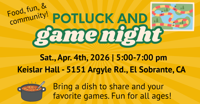 Potluck and Game Night