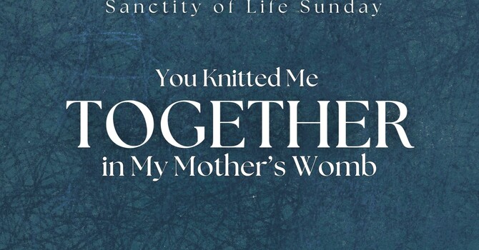 You Knitted Me Together in My Mother's Womb