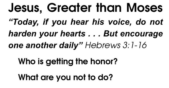 Jesus, Greater than Moses