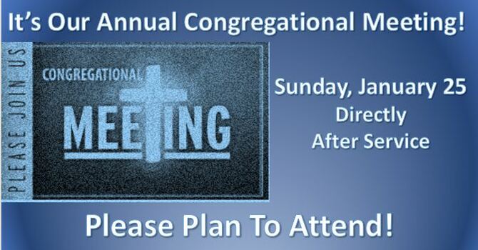 Annual Congregational Meeting image