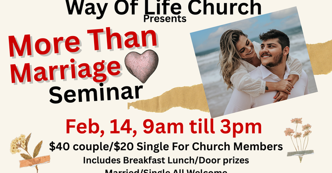 More Than Marriage Seminar