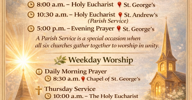 Worship Schedule