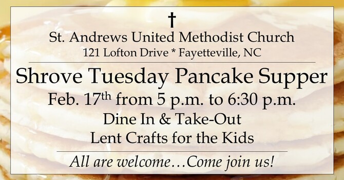Shrove "Fat" Tuesday Pancake Supper