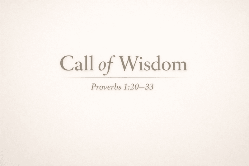 Call of Wisdom