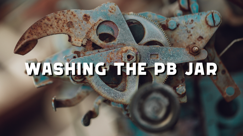 Washing the PB Jar