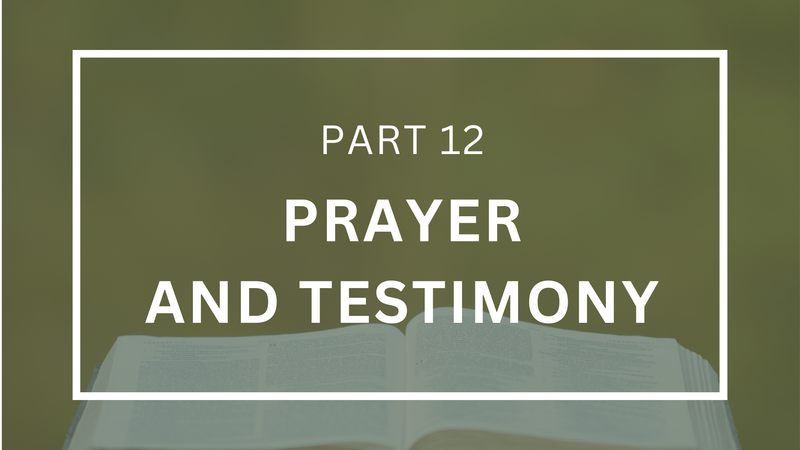 Prayer and Testimony - Part 12