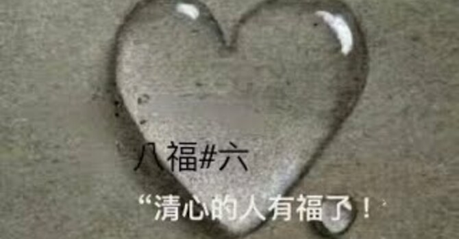八福#六: 清心的人有福了！
