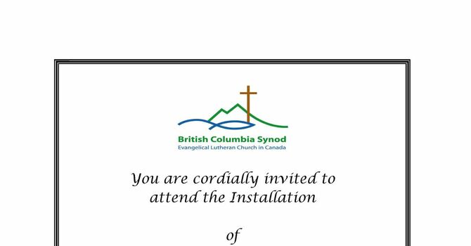 Installation of Rev. Erik Parker