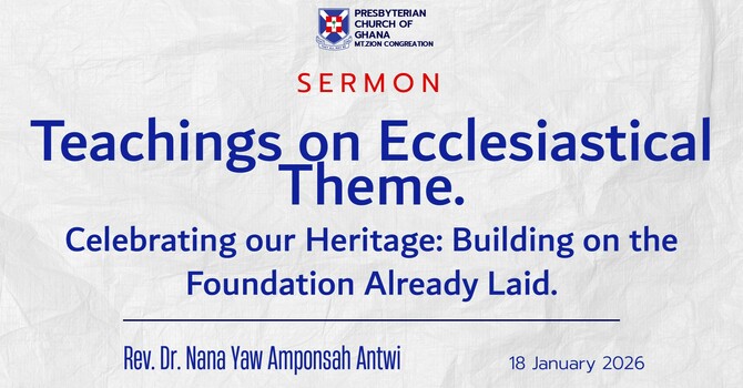 Celebrating our Heritage Building on the Foundation Already Laid
