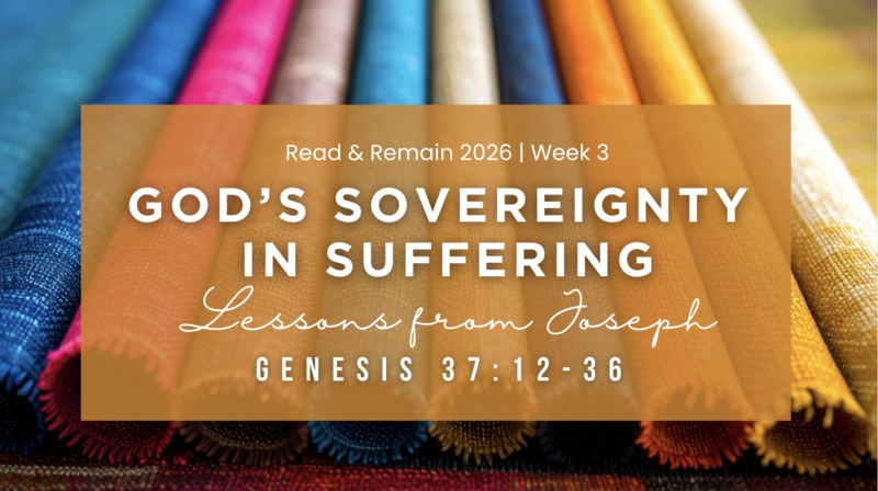 God's Sovereignty in Suffering: Lessons from Joseph