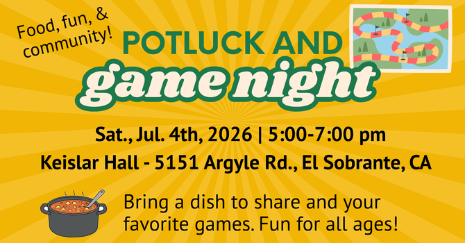 Potluck and Game Night