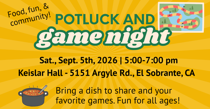 Potluck and Game Night