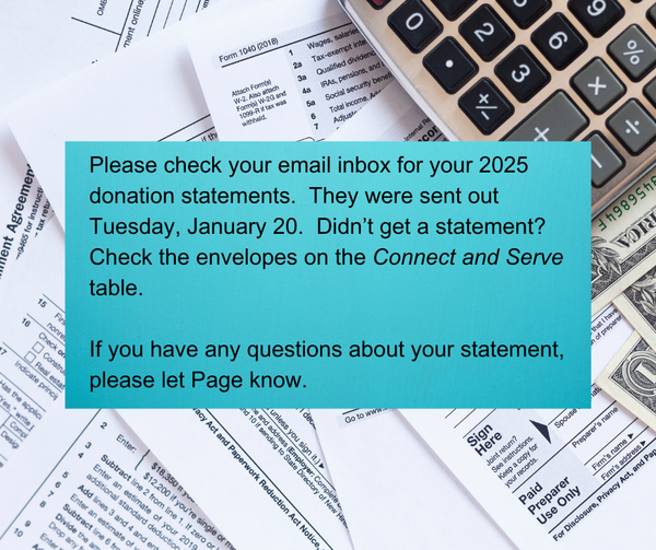 Thank you for your generosity!