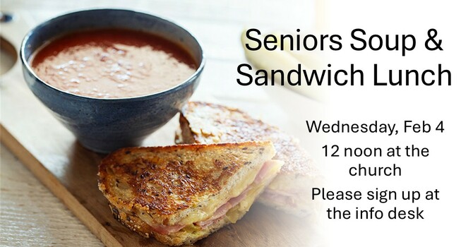 Seniors Soup & Sandwich Lunch