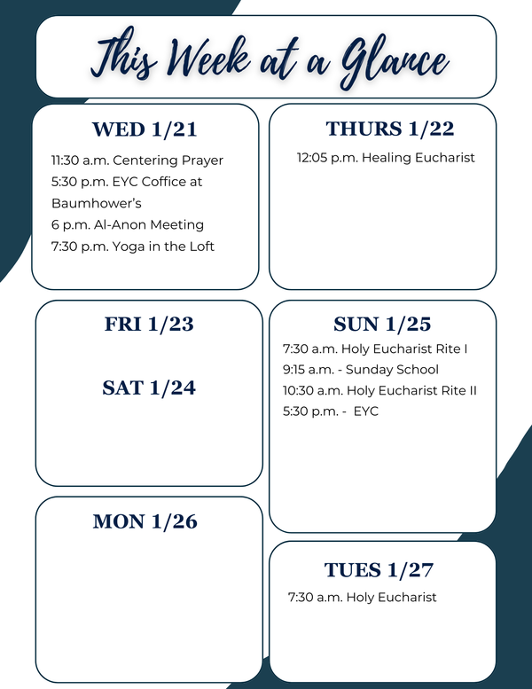 This Week at a Glance