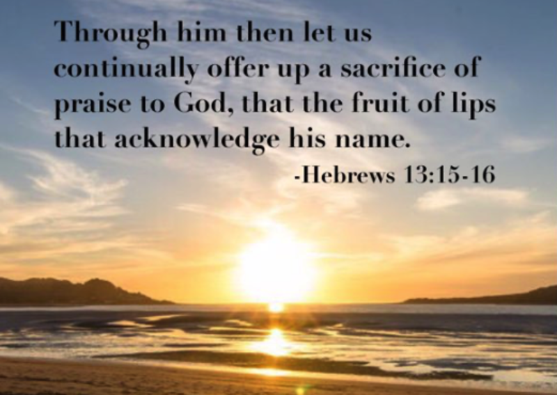 Hebrews 13:15-16