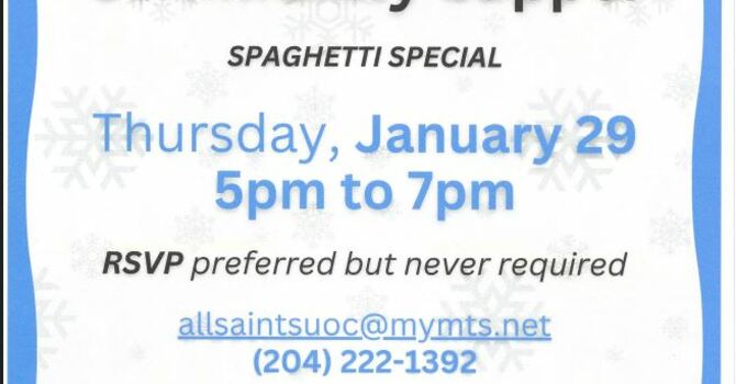 Complimentary Community Supper