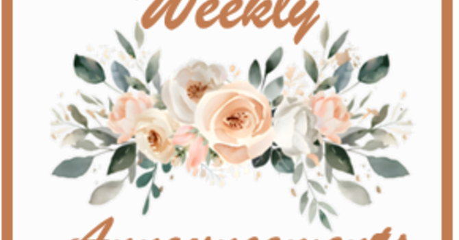 Weekly Announcements