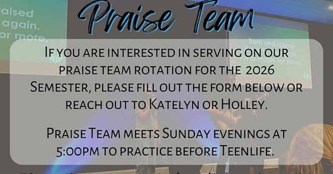 TeenLife Praise Team