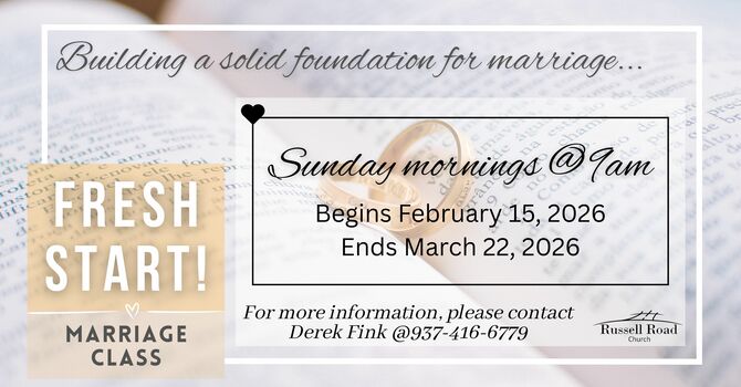 Fresh Start! Marriage Class