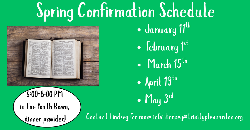 Youth Confirmation at Trinity