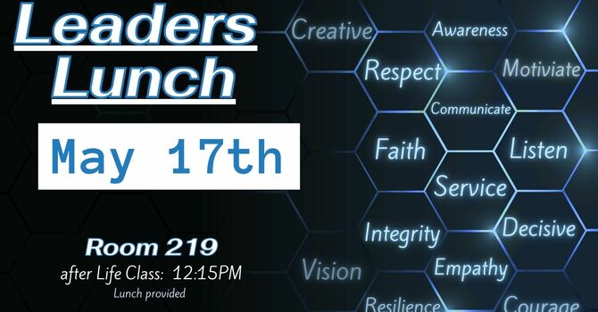 Leaders Lunch Spring Sessions- May