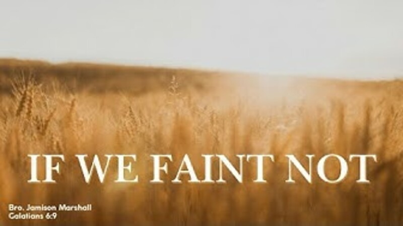 "If We Faint Not"