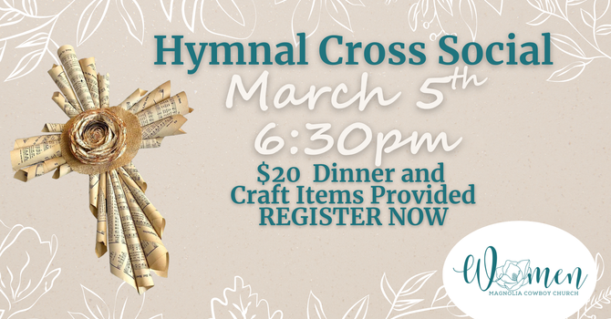 Hymnal Cross Craft Night