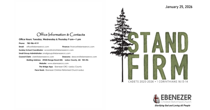 January 25, 2026 Bulletin