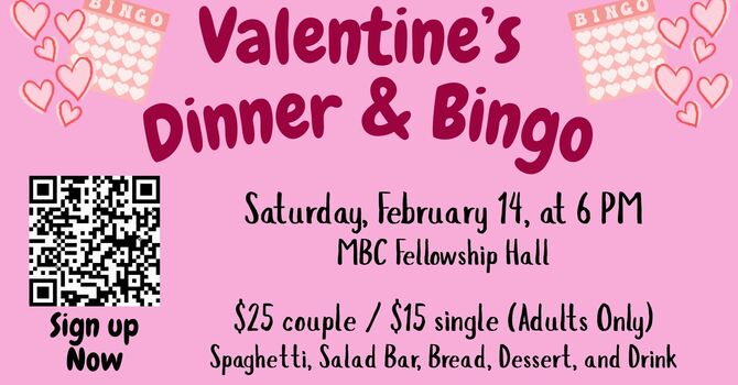 Valentine's Dinner Bingo 