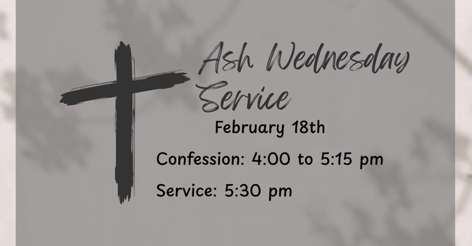 Ash Wednesday Service