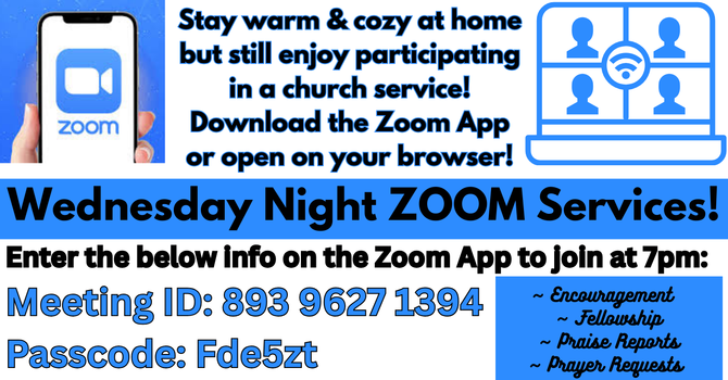 Wednesday Zoom Service