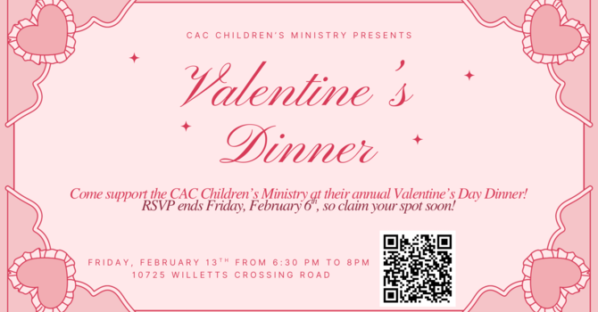 CAC Kid's Ministry Valentines Dinner